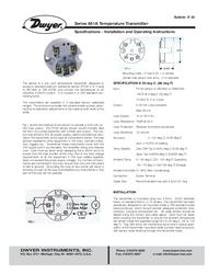 Thumbnail of document Manual - 651 Temperature Transmitter